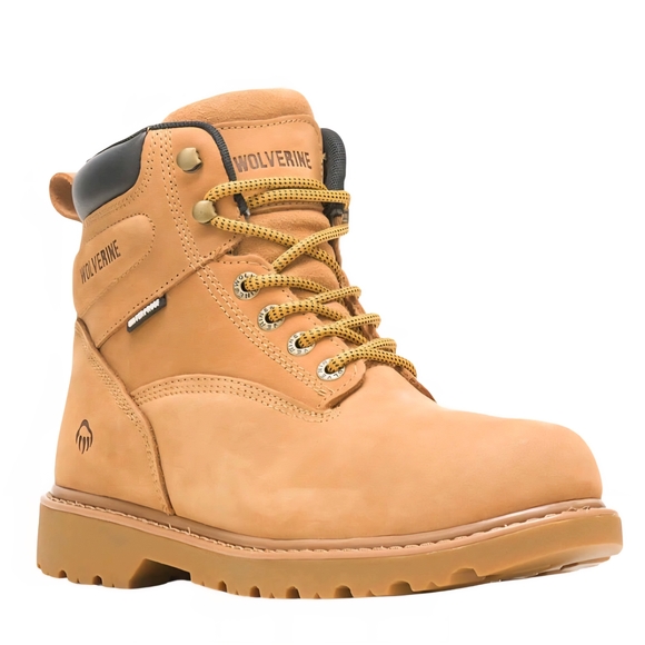 Wolverine Men's Tan Work Boots - Picture 4 of 7